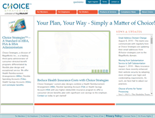 Tablet Screenshot of choice-strategies.com